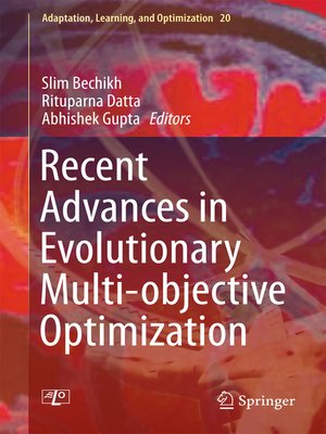 cover image of Recent Advances in Evolutionary Multi-objective Optimization